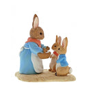 Beatrix Potter Miniature Figurine - Mrs. Rabbit, Flopsy & Peter Rabbit