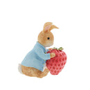 Beatrix Potter Miniature Figurine - Peter Rabbit with Strawberry