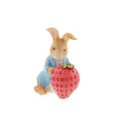 Beatrix Potter Miniature Figurine - Peter Rabbit with Strawberry