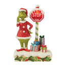 Grinch by Jim Shore - Grinch with LED Stop Sign