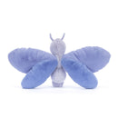 Jellycat Bluebell Butterfly photo from back, a beautiful lavender colour butterfly