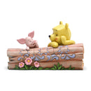 Jim Shore Disney Traditions - Pooh and Piglet on a Log Figurine