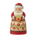 Jim Shore Heartwood Creek - Mini Santa Holding Heart