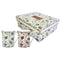 Queens Indian Silk Royale Mugs Set of 4 with two patterns:  Amerli and Surat inspired by Indian silk.