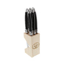Jean Dubost Maison Black - 6Pc Knife Set 1.2mm