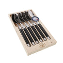 Jean Dubost Maison Black - 6Pc Tablespoon Set 1.5mm