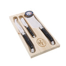 Jean Dubost Maison Black - 3Pc Cheese Set