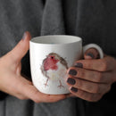 Holding a Royal Worcester Wrendale Designs - Fine Bone China Robin Mug