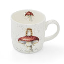 Royal Worcester Wrendale Designs Mouse & Mushroom Mug, a mouse stands on a red mushroom