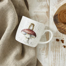 Royal Worcester Wrendale Designs Mouse & Mushroom Mug, a mouse stands on a red mushroom