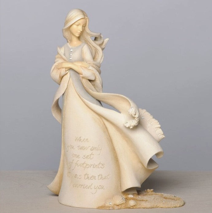 Foundations Footprints Angel Figurine