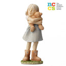 Foundations - Girl with Teddy Bear Figurine