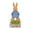 Beatrix Potter by Jim Shore - Peter Rabbit with Wheelbarrow of Flowers