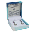 Bramble Bay - Tree of Life Duo Earrings - Rainbow Flourite Rhodium