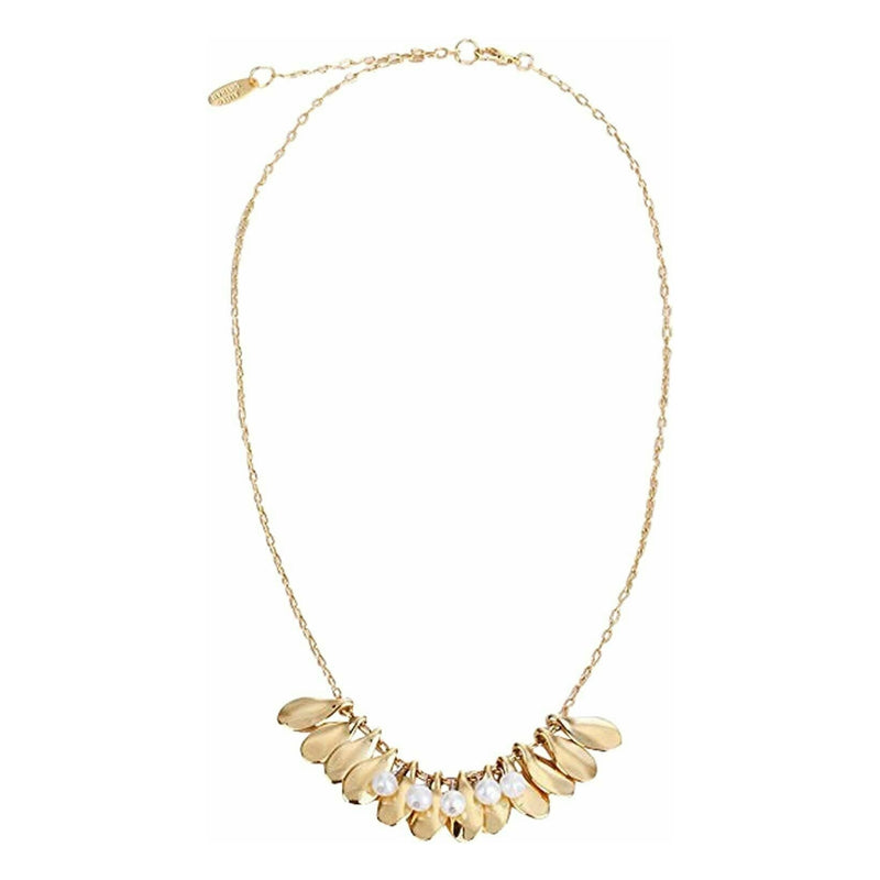 DEMDACO Petals Goldtone Pearl Beaded One Size Women's Zinc Alloy Fashion Necklace