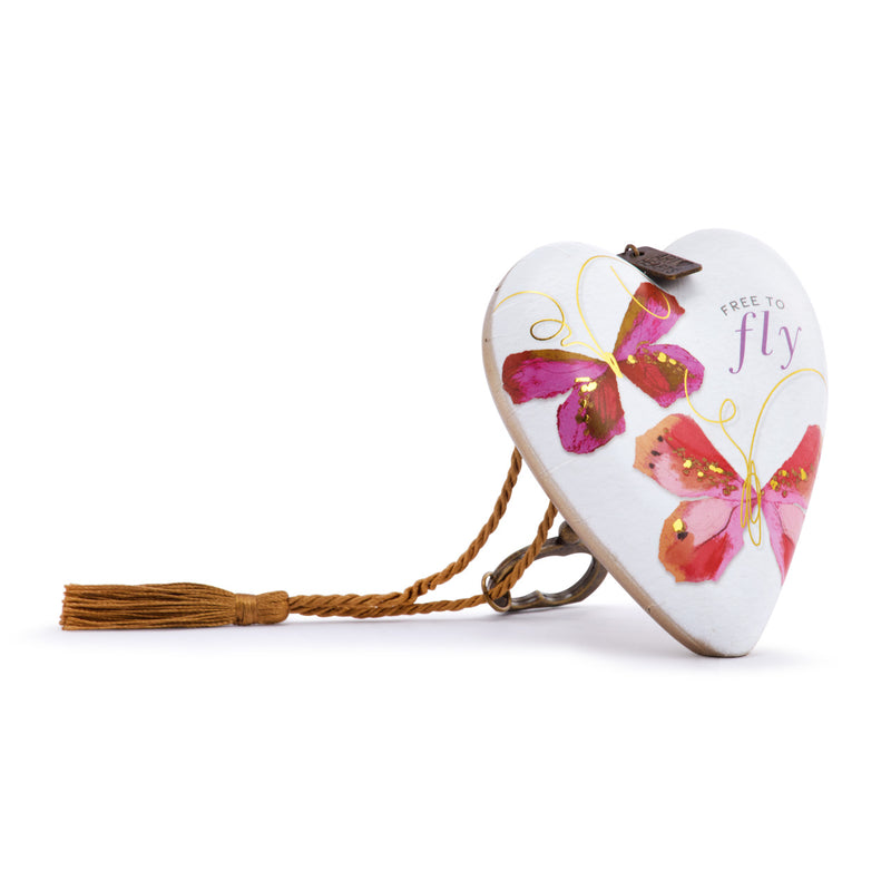 Demdaco Art Heart - Free to Fly Butterfly