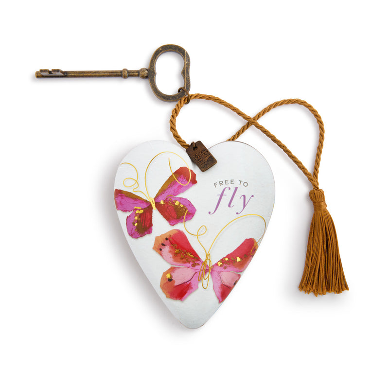 Demdaco Art Heart - Free to Fly Butterfly