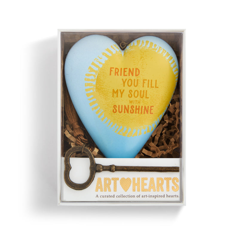 Demdaco Art Heart - Friend Fill My Soul with Sunshine