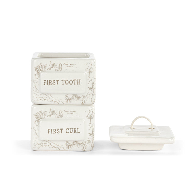 Demdaco Winnie The Pooh Baby - First Tooth & Curl Keepsake Box