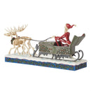 Jim Shore Disney Traditions - Jack In Sleigh Coffin