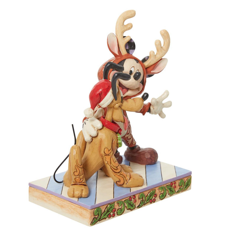 Disney Traditions - Mickey Reindeer and Pluto Santa