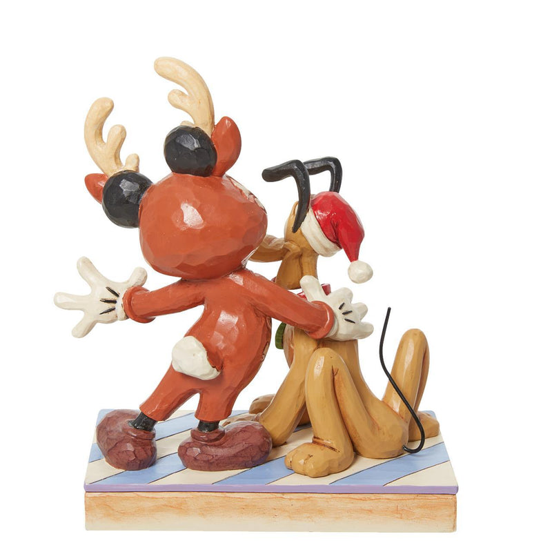 Disney Traditions - Mickey Reindeer and Pluto Santa