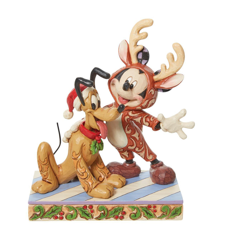 Disney Traditions - Mickey Reindeer and Pluto Santa