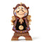 Jim Shore Disney Traditions collectible figurine of Cogsworth from Beauty and the Beast, with intricate folk art design.