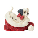 Disney Traditions by Jim Shore – 101 Dalmatians Santa Hat Figurine