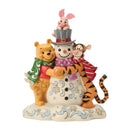 Disney Traditions by Jim Shore – Winnie the Pooh & Friends Snowman Figurine