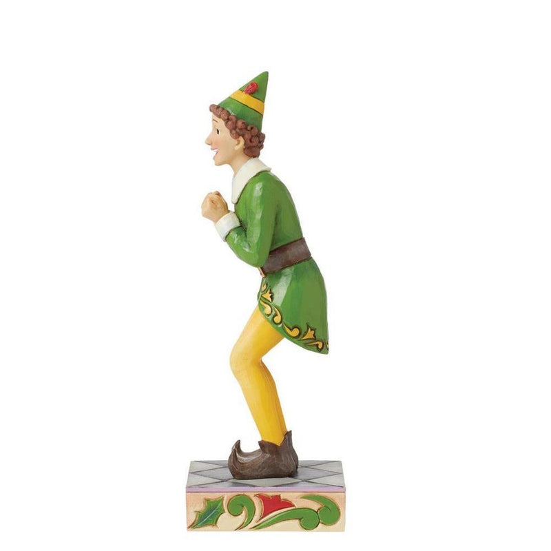 Elf by Jim Shore - Buddy Elf Excited Post