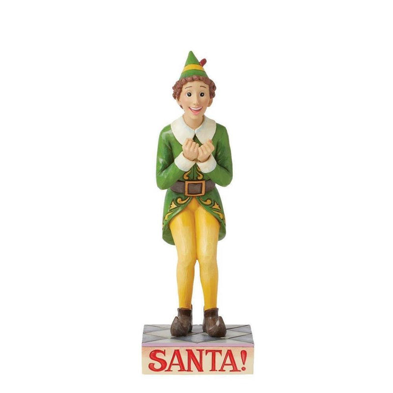 Elf by Jim Shore - Buddy Elf Excited Post