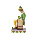 Elf by Jim Shore - Buddy Elf Sitting on Papa Elf