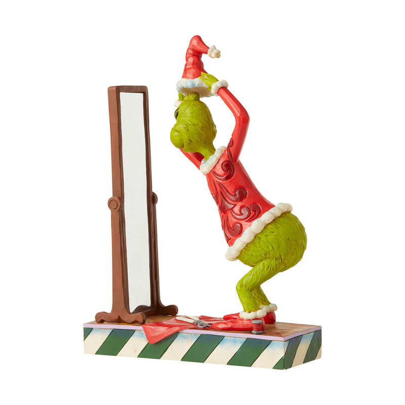 Grinch by Jim Shore - Grinch Dressing in Santa Suit