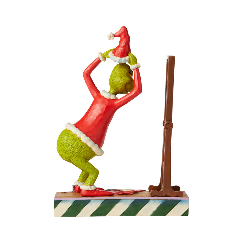 Grinch by Jim Shore - Grinch Dressing in Santa Suit