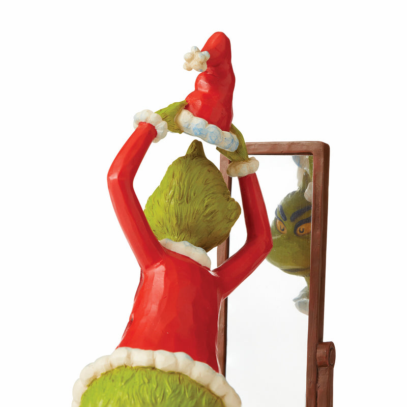 Grinch by Jim Shore - Grinch Dressing in Santa Suit