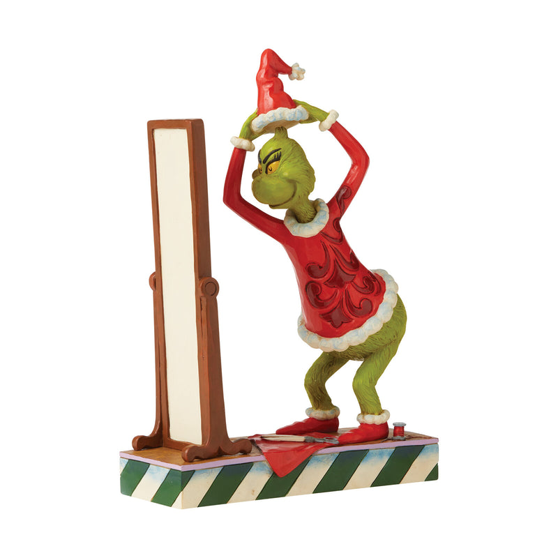 Grinch by Jim Shore - Grinch Dressing in Santa Suit