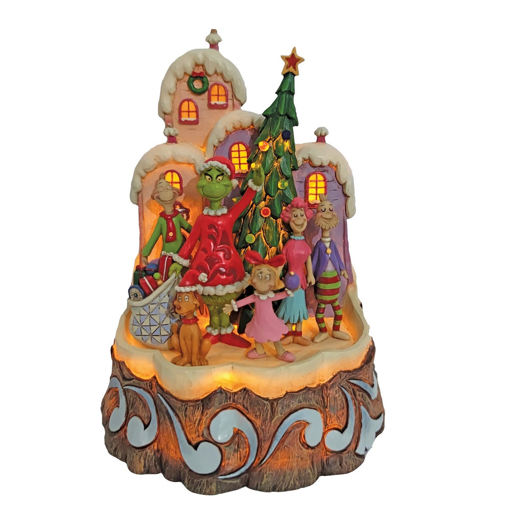 Grinch Collection Grinch by Jim Shore - Grinch Lit Carved by Heart – Bella Casa Gifts ...