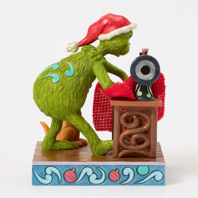 Grinch by Jim Shore - Grinch Sewing Santa Suit