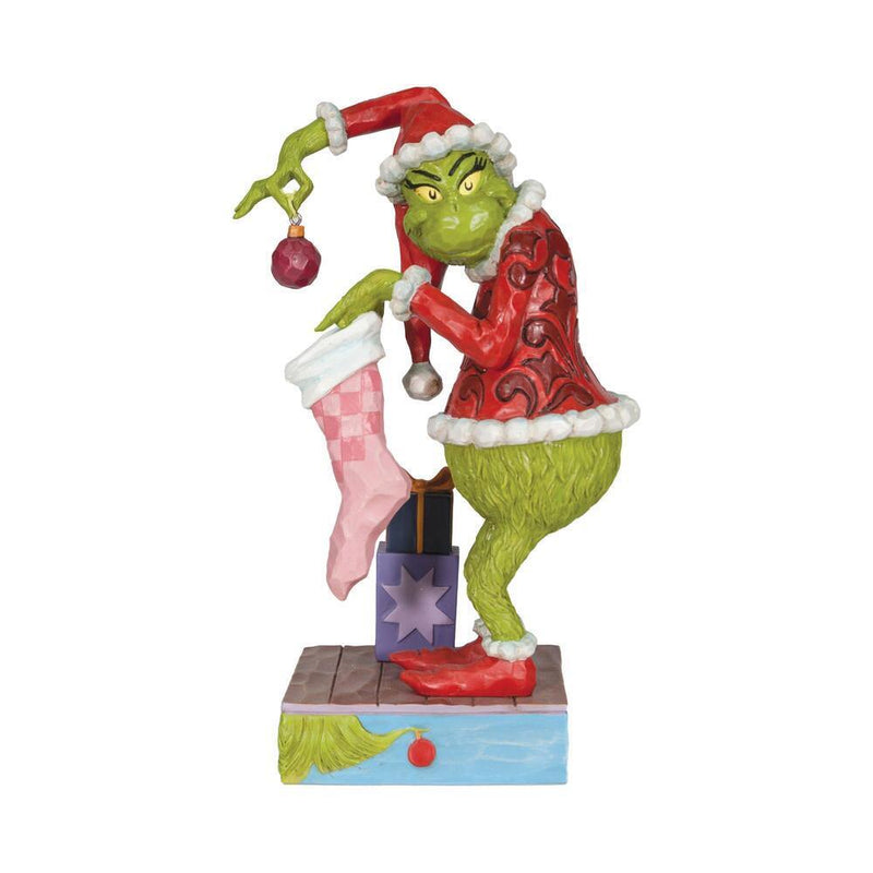 Grinch by Jim Shore - Grinch Stealing Ornaments