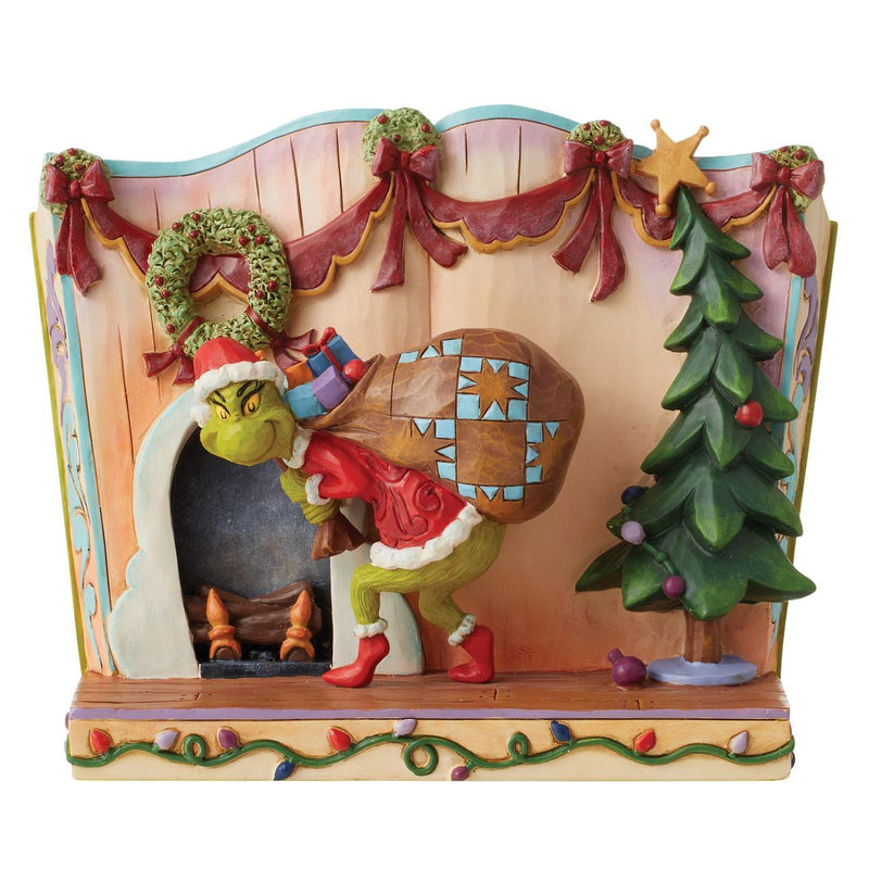 Grinch by Jim Shore - Grinch Stealing Presents Storybook