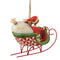 Grinch by Jim Shore - Grinch and Max in Sleigh Hanging Ornament