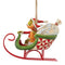 Grinch by Jim Shore - Grinch and Max in Sleigh Hanging Ornament