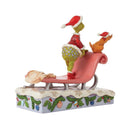 Grinch by Jim Shore - Grinch and Max on Sleigh