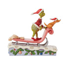 Grinch by Jim Shore - Grinch and Max on Sleigh