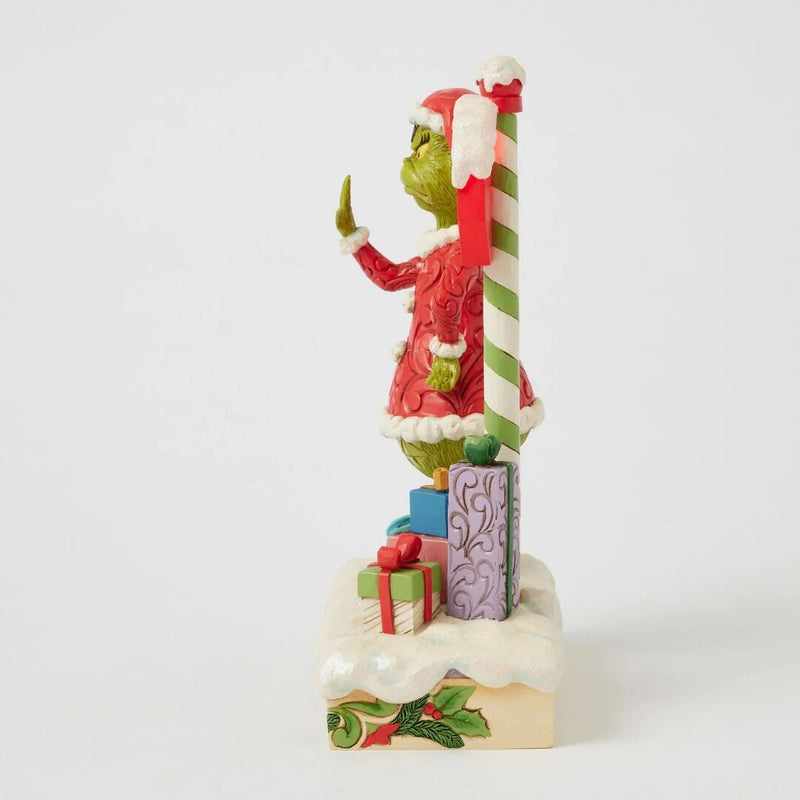 Grinch by Jim Shore - Grinch with LED Stop Sign