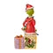 Grinch by Jim Shore - Lit Grinch On Present