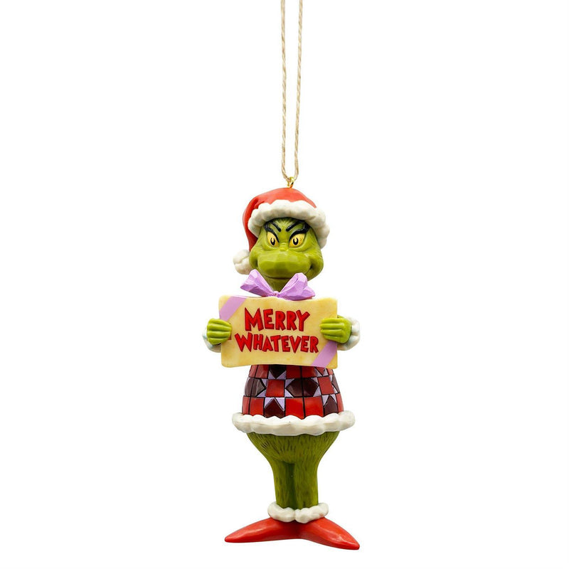 Grinch by Jim Shore - Merry Whatever Hanging Ornament