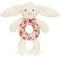 Jellycat Bashful Mimi Strawberry Bunny Ring Rattle