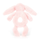 Jellycat Bashful Pink Bunny Ring Rattle